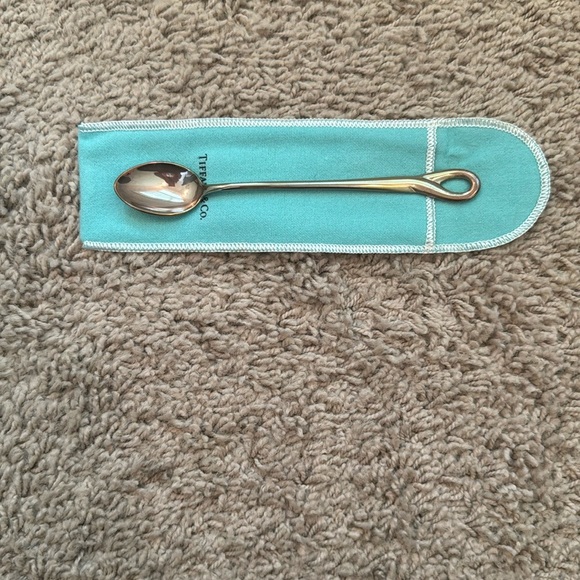 Tiffany & Co. Silver Baby Spoon with Blue Pouch